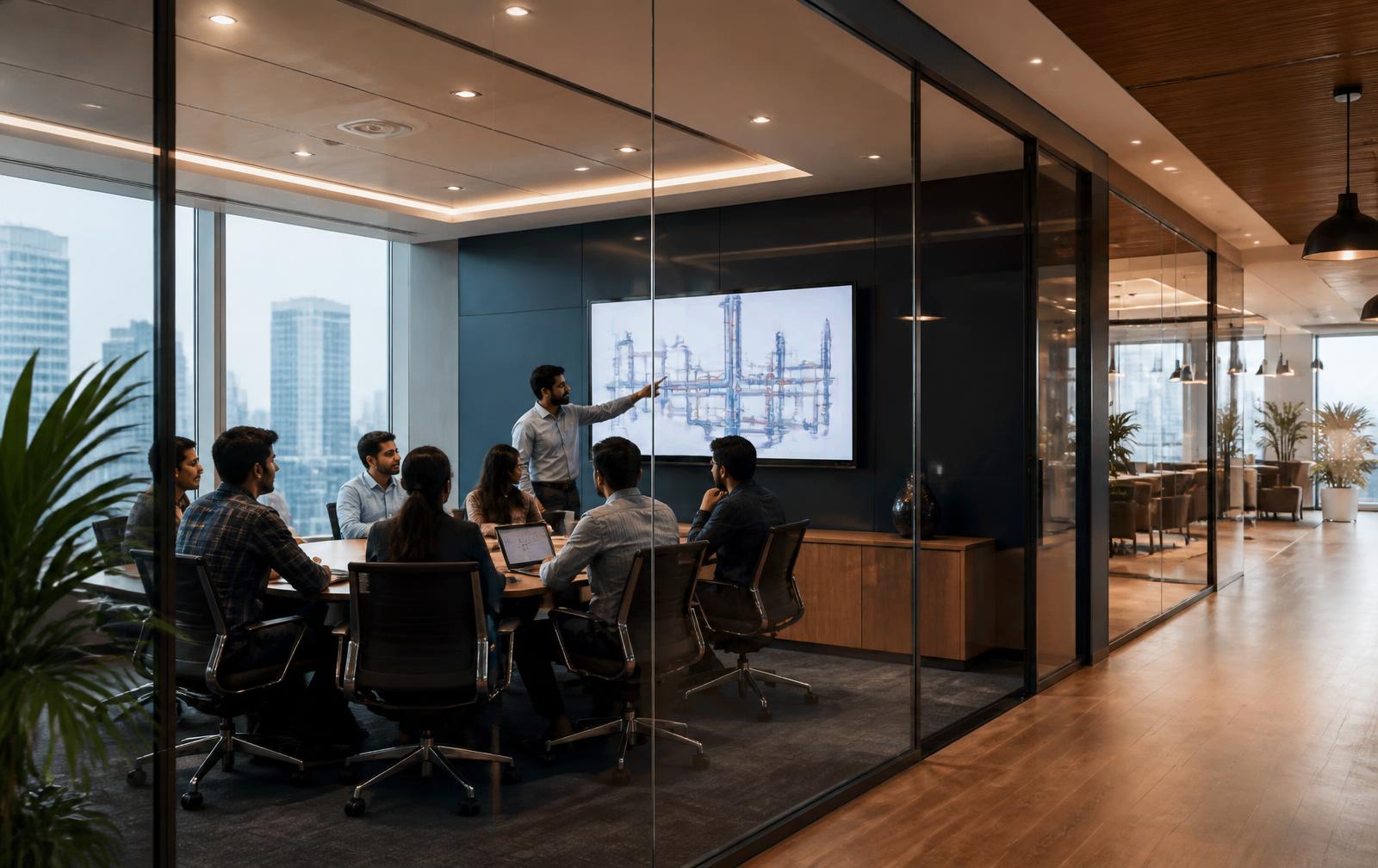 Panchvati head office reception and meeting area in Goregaon West, Mumbai